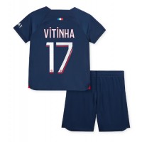 Paris Saint-Germain Vitinha Ferreira #17 Replica Home Minikit 2023-24 Short Sleeve (+ pants)